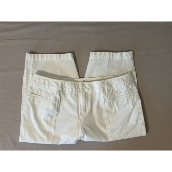 Women's Coldwater Creek Natural Fit White Capri Pants Size 16 Petite - Picture 2 of 10